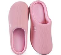 VeraCosy Pantofole da donna morbide e confortevoli in memory foam bicolore e antiscivolo Rosa tenue, 40-41 EU