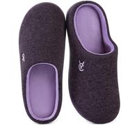 VeraCosy Pantofole da donna morbide e confortevoli in memory foam bicolore e antiscivolo Sera Lilla, 36-37 EU