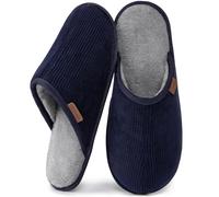 VeraCosy Pantofole da uomo in velluto a coste con fodera in finto shearling Navy,40-41 EU
