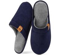 VeraCosy Pantofole Morbido Scuff Traspirante da Uomo Memory Foam Indoor Outdoor Pantofole Blu marino scuro, 42/43 EU