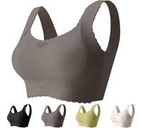 Verafits Bra - LiftCharm - Comfortable Bust Lifting & Shaping Bra, Wireless Push up Sports Bras for Women (Grey,S)
