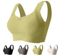 Verafits Bra - LiftCharm - Comfortable Bust Lifting & Shaping Bra, Wireless Push up Sports Bras for Women (Green,S)