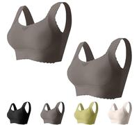 Verafits Bra - LiftCharm - Comfortable Bust Lifting & Shaping Bra, Wireless Push up Sports Bras for Women (Grey*2,S)