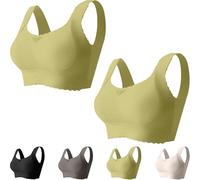 Verafits Bra - LiftCharm - Comfortable Bust Lifting & Shaping Bra, Wireless Push up Sports Bras for Women (Green*2,S)