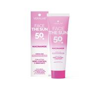 VeraLab Face The Sun Niacinamide - Crema solare viso SPF50 per il controllo del sebo, 50 ml