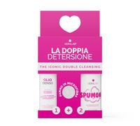 Veralab - Kit Viso Doppia Detersione - Mousse detergente viso,Olio detergente viso,Cofanetto trattamento
