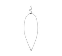 Veramé Collana Alice Donna con Ciondolo a Cuore e Zirconi | Sottile, Regolabile, Ottone Ipoallergenico, Pietra Bianca