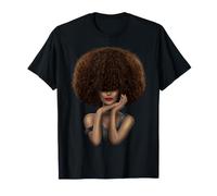Veramente Una Regina Nera Orgoglio Royalty Afro Diva Afro Americano Maglietta