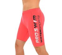 Veranobreeze Uomo Atletico Solido Swim Jammers,Endurance Long Racing Training Costume da Bagno (Arancione + Nero Bianco, Taglia XL)