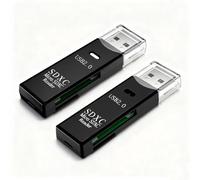 Verazquy Lettore di schede USB 2.0 XD (2 pezzi), memoria flash compatta portatile veloce flash per fotocamere Fuji Olympus Windows Mac OS Linux Plug Play