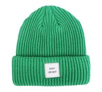 Verb to Do - Easy Or Not Beanie - - Accessories - Uomo - Verde - ONE SIZE