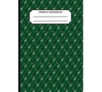 Verbali di assemblea: Registro verbale assemblea per società, condomìni e associazioni, con spazio per indicare il periodo di riferimento. Formato A4