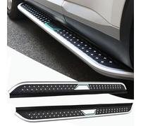 VERBANA Pedane laterali per Jeep Renegade 2015-2023, 2 pezzi in Alluminio Nero Moderno