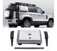 VERBANA Scatola portaoggetti laterale per Defender Cassetta degli attrezzi laterale montata all'esterno con serratura adatta per LR Defender 110 90 130 2020 2021 2022 2023 2024 Plastica ABS (argento)