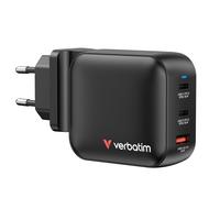 Verbatim - 100Wgan Charger, 3 Port Us Plug With Eu And Uk Adaptors NUOVO