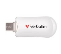 30231 VERBATIM PLECTRA USB-C FLASH DRIVE WHITE 512GB