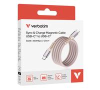 VERBATIM - 31857 - Verbatim - Cavo USB-C to USB-C 100W- Rosa - 31857 - 120cm - VERB31857 - Conf. da 1 Pz. - 31857