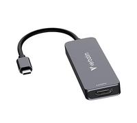 Verbatim 32155, USB-C hub multiporta Essentials 4-port, 32155, grigio, lunghezza del cavo 18cm, USB-C PD, USB-A 3.2 Gen 1, USB-A 2.0