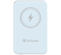 Verbatim 32242 power bank con ricarica wireless, 5V, 5 000mAh, blu