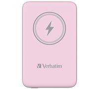 Verbatim 32248 power bank con ricarica wireless, 5V, 10 000mAh, rosa