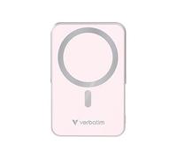 Verbatim 32267 power bank con ricarica wireless, 5V, 10 000mAh, rosa