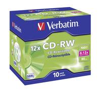 Verbatim 43148 - 10 CD-RW 12x 700MB 12x in Jewel Case separati