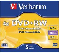 VERBATIM 43229 DVD+RW SERL 4,7 GB 4X JC5
