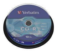 Verbatim 10 CD-R Extra Protection 700MB 52x Spindle box - 43437