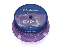 Verbatim 43500 4.7GB 16x DVD+R Argento Opaco - Confezione Da 25
