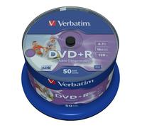 Verbatim 43512 4.7GB 16x Wide Inkjet Stampabile DVD+R - 50pk