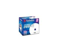 VERBATIM - 43521 - Custodia Jewel Per DVD-R Stampabile 16X 10 Pack
