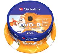 VERBATIM - 43538 - DVD-R Stampabile Spindle 25 16X Torta 25