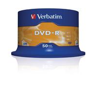 Verbatim 43548 4.7GB 16x DVD-R Argento Opaco - Confezione Da 50