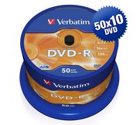 Verbatim 43548 DVD-R Matt Silver 4,7GB cake AZO 16X cakebox 50x10 pz