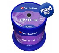 VERBATIM 43551 DVD+R 4,7GB AZO 16X Cake Box - 100x5 pz