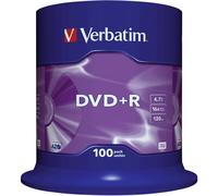 Verbatim 100 DVD+R 4,7GB AZO 16X Cake Box - 43551