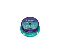 VERBATIM - 43639 - DVD-RW, 4X, Spindle X25, Silver Top