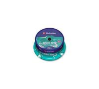 VERBATIM - 43639 - DVD-RW, 4X, Spindle X25, Silver Top