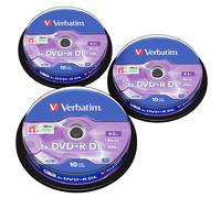 VERBATIM 43666 DVD+R Dual Layer 8X DL 8,5GB cake - 10x3 pz