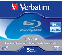 Verbatim 43748 BD-R DL 50GB 6X 5 Pack Jewel Case