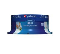 Verbatim 43811 disco vergine Blu-Ray BD-R 25 GB 25 pz (Verbatim BD-R Single Layer DATALIFE HTL 25GB 6X Wide 25 Pack) NEW