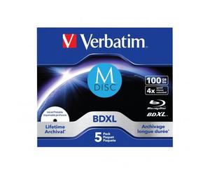 Verbatim 43834 disco vergine Blu-Ray BDXL 100 GB 5 pz (Verbatim M-DISC BD-R 4x 1