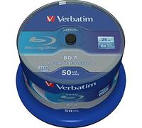 Verbatim 25 Blu Ray BD-R SL 25GB 6X White Blue Surface Hard Coat - 43837