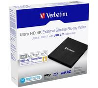 Verbatim 43888 Esterno SlimLine BlueRay Scrittura - Ultra HD 4K