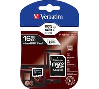 Verbatim Premium microSDHC Card con adattatore - 16Gb - classe 10 - 44082
