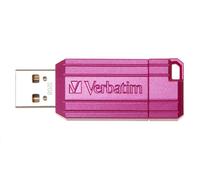 Verbatim 49056 Flash Drive Hi-Speed Store 'n' Go, 32GB, Pinstripe, USB 2.0, Rosa shocking