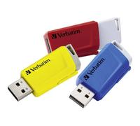 Verbatim 49306 V Store N CLICK Chiavetta USB 16 GB Giallo, Rosso, Blu USB 3.2