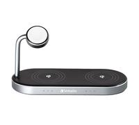 VERBATIM - 49557 - Verbatim - Supporto di ricarica wireless - 3-in-1 - WCS-03 - VERB49557 - Conf. da 1 Pz.