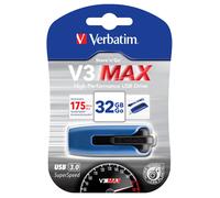 Verbatim 49806 32GB V3 Max USB 3.0 Drive - Blu