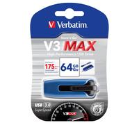 Verbatim 49807 64GB V3 Max USB 3.0 Drive - Blu
